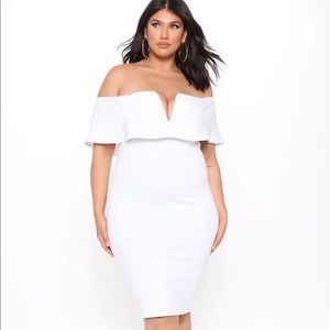 White Off Shoulder Dress